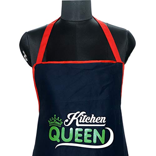 JMi Cotton Rubber Print Waterproof Apron with Long Ties & Multipurpose Dual Pocket Free Size For Cooking Dusting Home Kitchen Restaurant Multipurpose for Men & Women Unisex Apron. Pack of 2 (Combo-2) - Image 4