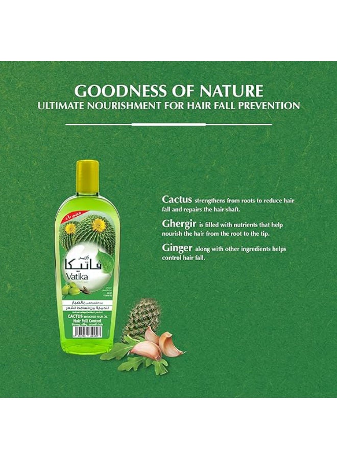 Dabur Naturals Cactus Enriched Hair Oil Green 200ml - Image 3