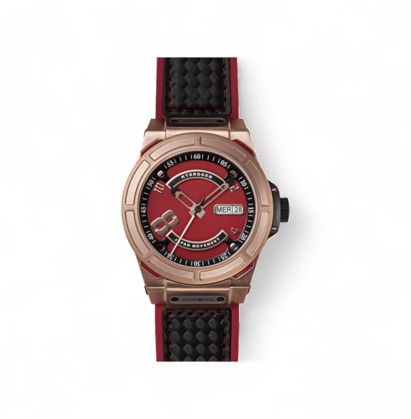 Hydrogren Otto Red Rose Gold Watch