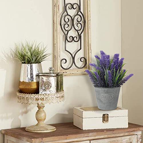 INSHREYS Galvanized Tin Planter Set of 4 Metal Planter Bucket Shape Pot for Farmhouse Indoor Home Decor Flowers Succulents Herbs Plants Gifting Use Decorative Planter for Balcony Office Dark Grey - Image 5
