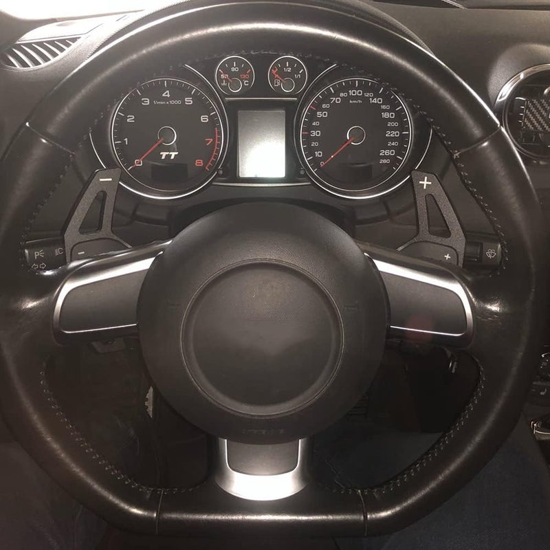 cheekyglo 2 Pcs Steering Wheel Shifter Pddles, Steering Wheel Shifter Extension Steering Wheel Shift Lever Extension Fit ForudiTTTTSMK28J5S5Coupe4838PS3Q58R8 lck- - Image 2