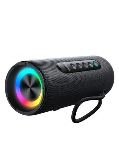 Baseus Aequr Vo20 Series Bluetooth Speaker With Rgb Ambient Lighting | Bt 5.3, 15H Playtime, 15W Loud Stereo Sound, Deep Bass - Black