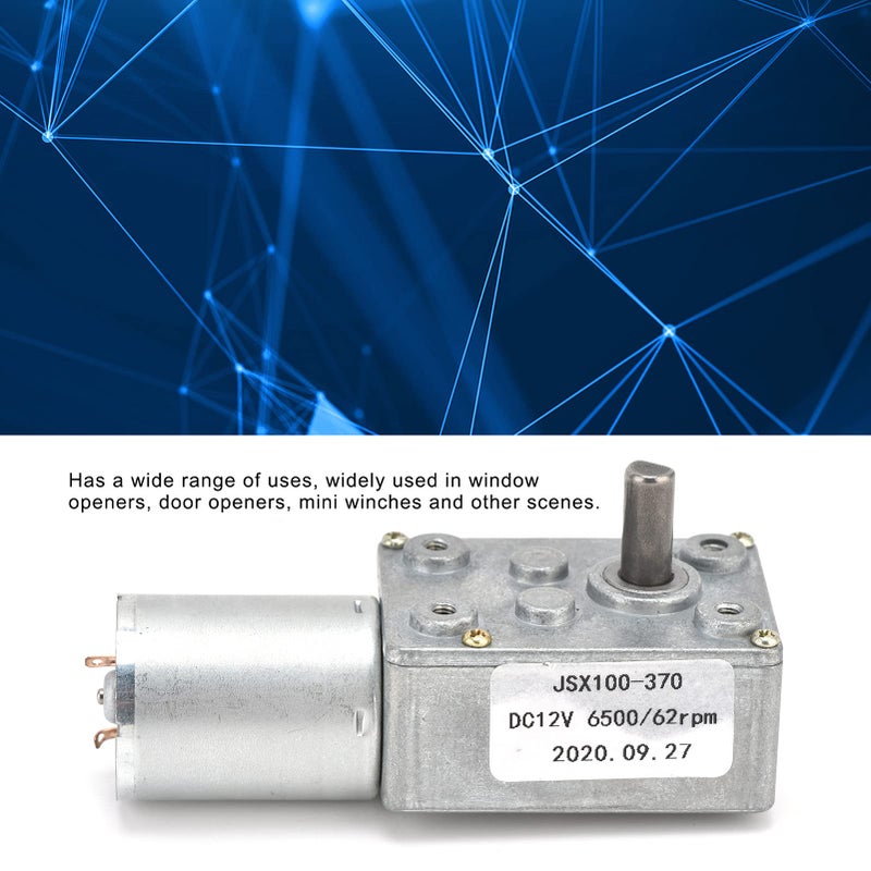 Self Locking Gear Motor 12V DC 62RPM Electric Reducer Engine For Window Door Openers - Image 3