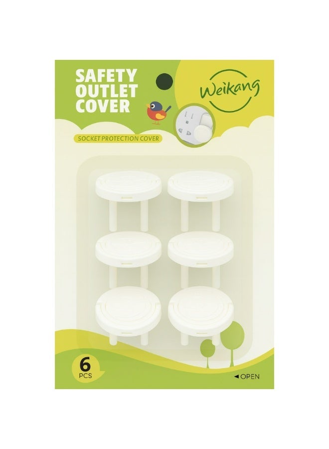 Child Safety Electrical Outlet Covers (6 Pcs) - Essential Baby Proofing Plugs for Home Safety - Image 2