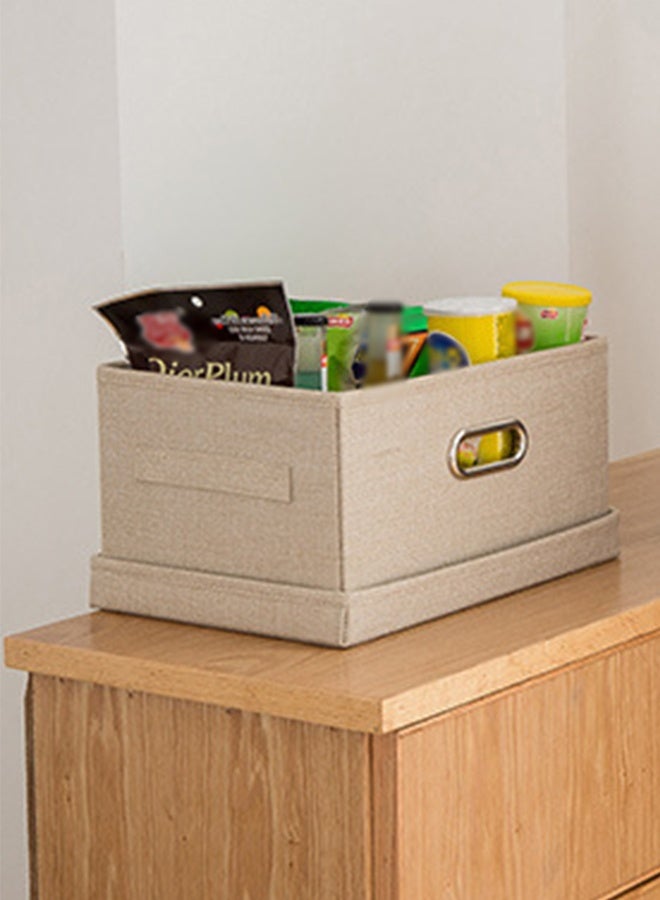 DUNISO 2pcs Wardrobe Clothes Organizer Cubes with Lids Foldable Fabric Decorative Storage Box Bins Organizer Containers Baskets with Cover Handles Divider for Bedroom Closet Living Room - Image 4