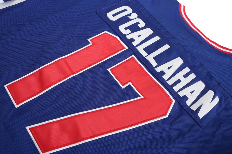 YWIES Hockey Jersey of USA 1980 Olympic Team Jerseys #17 Jack O'Callahan Stitched Letters and Numbers Blue S-XXXL - Image 4