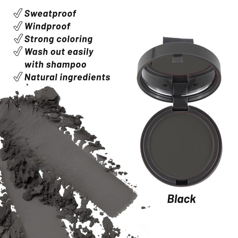 SOVONCARE Instantly Hairline Powder, Hairline Shadow Gray Hair Coverage Touch Up Hair Powder for Thinning Hair for Women Hair Root Touch Up Powder Hair Root Cover Up Conceals Hair Loss Black - Image 3