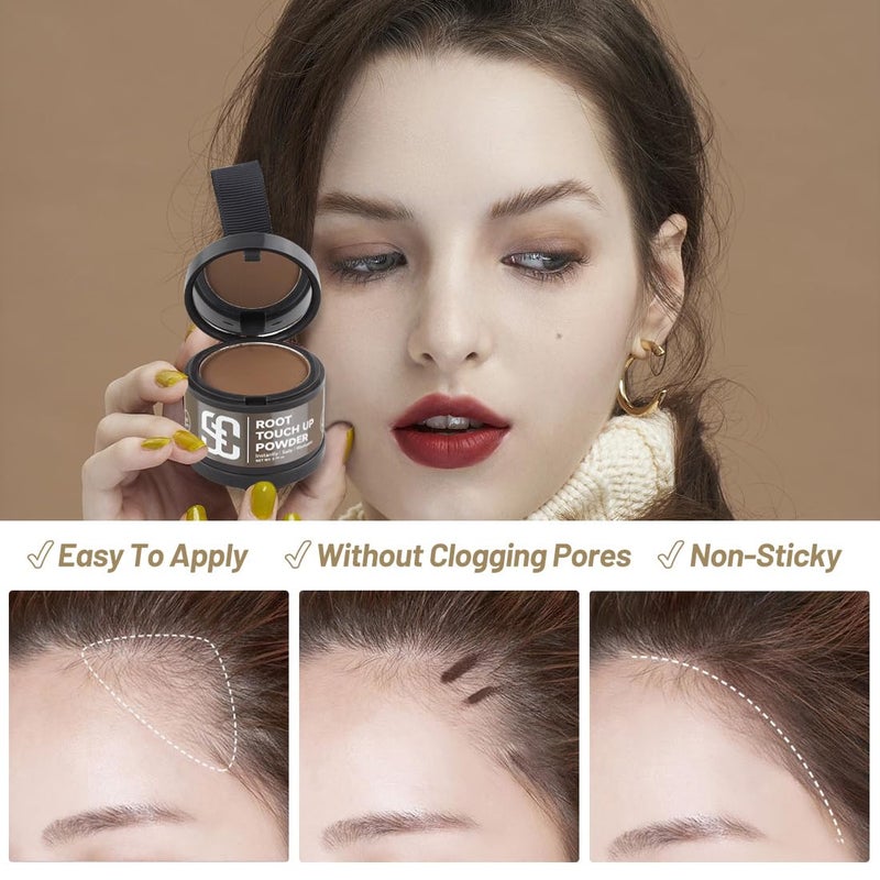SOVONCARE Instantly Hairline Powder, Hairline Shadow Gray Hair Coverage Touch Up Hair Powder for Thinning Hair for Women Hair Root Touch Up Powder Hair Root Cover Up Conceals Hair Loss Black - Image 5
