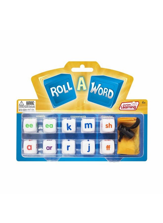 Junior Learning Roll a Word Develop Spelling and Word Formation Dice, Multi - Image 1
