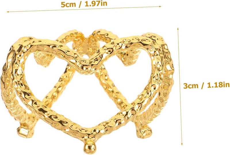 حامل عرض كرة كريستال على شكل قلب GLEAVI حامل كرة معدنية زخرفي - Image 3