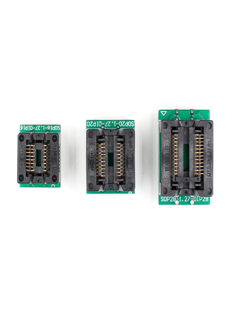 3PCS Multi-function Integrated Circuit Tester Transistor Tester Accessory Only 3 Test Base SOP16+SOP20+SOP24 - Image 2