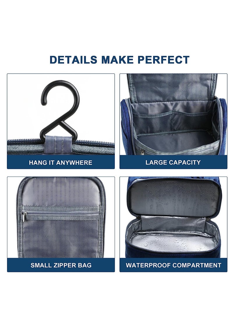 Sharpdo Hanging Toiletry Bag, Wet and Dry Separation Travel Portable Toiletry Bag, Large Capacity Storage Toiletries, Cosmetics Storage, Multi-Scene Use - Image 3