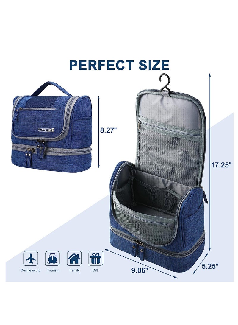 Sharpdo Hanging Toiletry Bag, Wet and Dry Separation Travel Portable Toiletry Bag, Large Capacity Storage Toiletries, Cosmetics Storage, Multi-Scene Use - Image 5