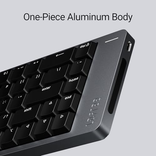 LOFREE Flow2 LowProfile Mechanical Keyboard Aluminum Alloy with Pulse Tactile Switches Rechargeable Wireless Keyboards with 3 Mode Connections for Windows macOS Space Gray 84 Keys - Image 3