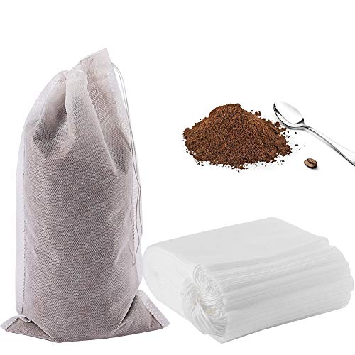 YQL Cold Brew Coffee Filter,50PCS 6X10 Inch No Mess Cold Brew Coffee Bags Disposable Mesh Brewing Bags Tea Filter Bag for Cold Brew Coffee or Tea(4x6/8x12inch Available) - Image 1