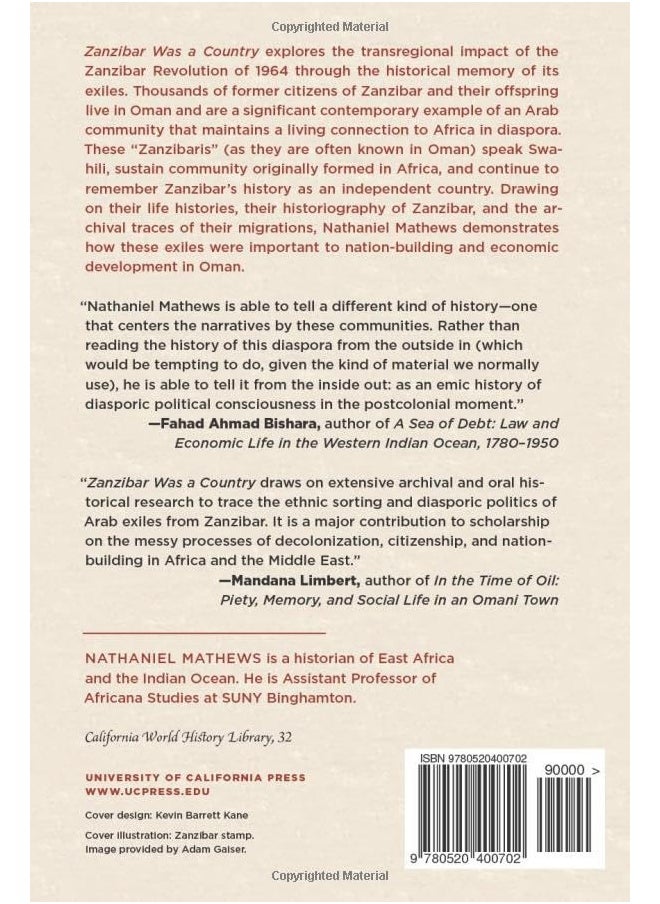 Zanzibar Was a Country: Exile and Citizenship Between East Africa and the Gulf Volume 32  - Image 2
