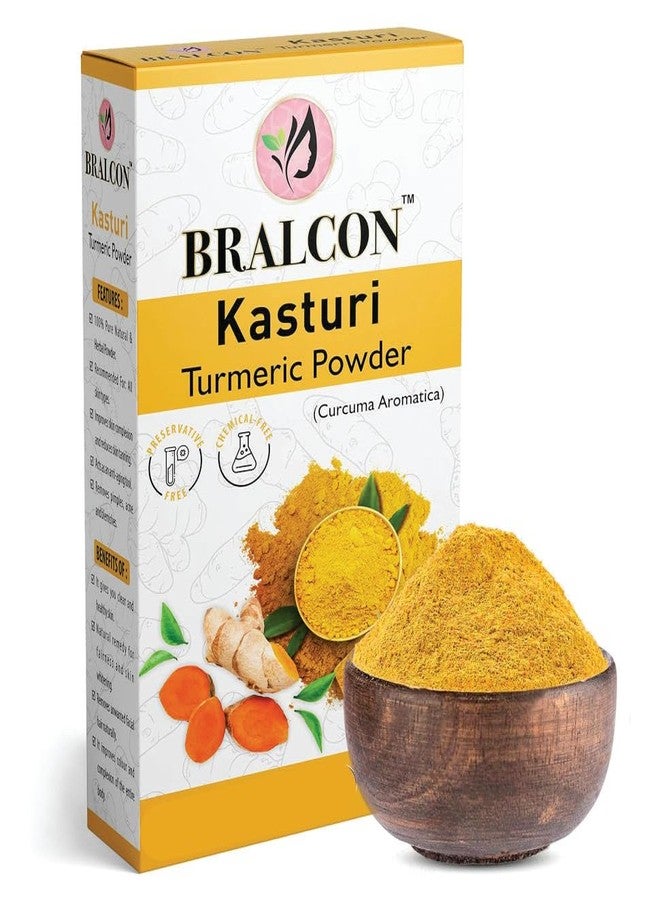 BRALCON Organic Rose Petals, Orange, Kasturi Haldi Powder Combo - 300g(100g x 3 Pack)| Rose Petal Powder, Orange Peel Powder, Kasturi Turmeric Powder for Face Beauty, Brightening & Glowing Skin - Image 2