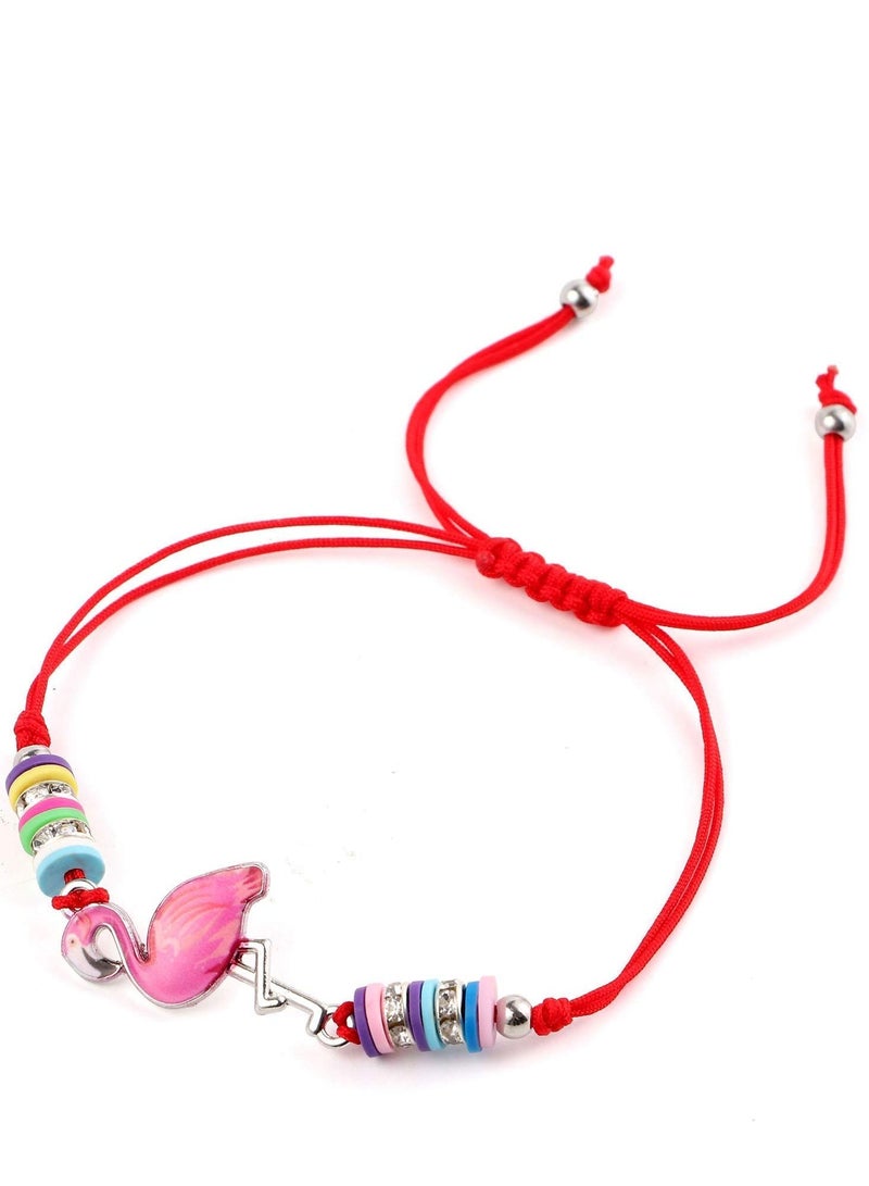 KASTWAVE Kids Girls Bracelets, 12 Pcs Unicorn Friendship Bracelets Animal Woven Adjustable Handmade Braided Bracelets for Kids Birthday Party Favors - Image 5