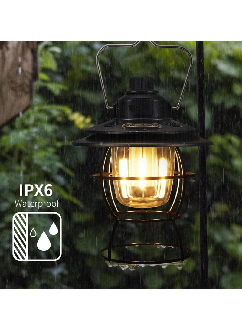Vintage Rechargeable Camping Lantern: Retro Design, Multi-Mode Illumination, Portable for Indoor and Outdoor Adventures - Image 5