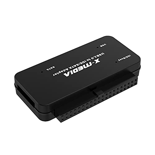 X-media محول X-MEDIA XM-UB2235S USB 2.0 إلى IDE SATA، قارئ/محول القرص الصلب الخارجي - يدعم محركات الأقراص الصلبة HDD/SSD بحجم 2.5/3.5 إنش - Image 3