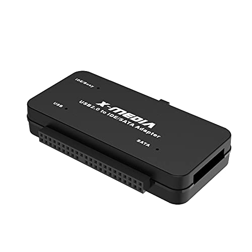X-media محول X-MEDIA XM-UB2235S USB 2.0 إلى IDE SATA، قارئ/محول القرص الصلب الخارجي - يدعم محركات الأقراص الصلبة HDD/SSD بحجم 2.5/3.5 إنش - Image 2
