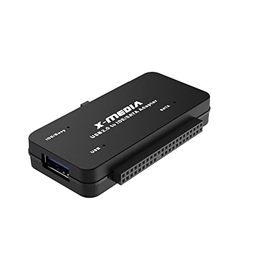 X-media محول X-MEDIA XM-UB2235S USB 2.0 إلى IDE SATA، قارئ/محول القرص الصلب الخارجي - يدعم محركات الأقراص الصلبة HDD/SSD بحجم 2.5/3.5 إنش - Image 1