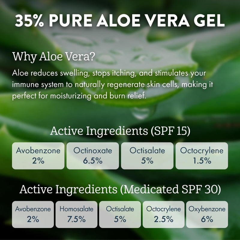 Aloe Up Lip Ice - Lip Balm 5-Pack - Includes SPF 15 Lip Balms and an SPF 30 Medicated Lip Balm - With Natural Moisturizing Oils and Hydrating Aloe Vera Gel - Alcohol-Free - Assorted Lip Care Pack - Image 3