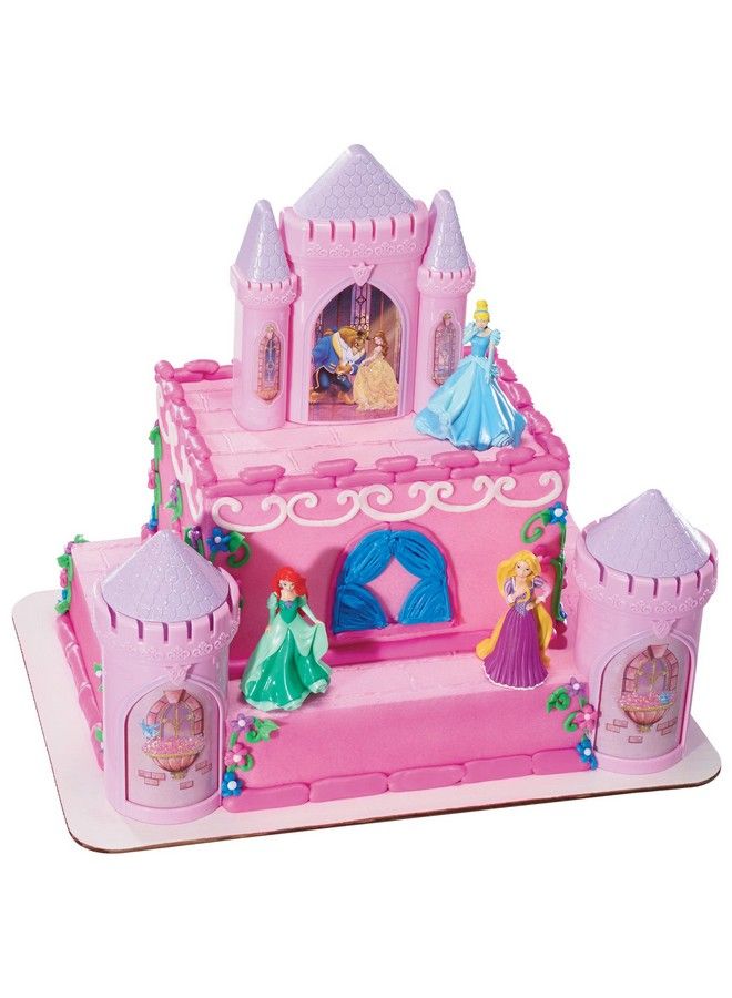 DecoPac زينة كعكة ديزني بتوقيع أميرات ديزني، مقاس 4.8 بوصة طول × 2.5 بوصة عرض × 6 بوصة ارتفاع، وردي - Image 4