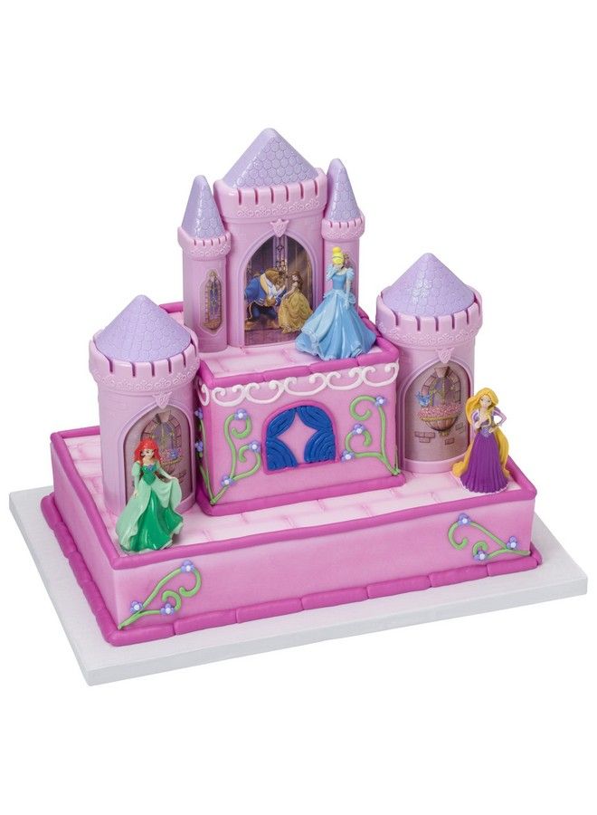 DecoPac زينة كعكة ديزني بتوقيع أميرات ديزني، مقاس 4.8 بوصة طول × 2.5 بوصة عرض × 6 بوصة ارتفاع، وردي - Image 2
