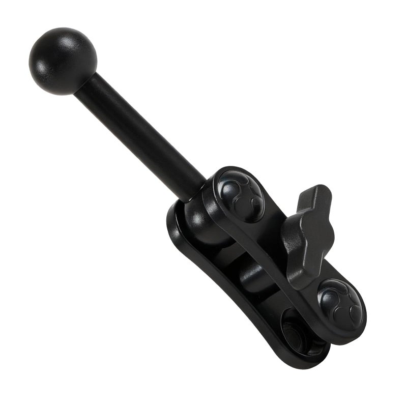 Cadbibe Aluminum 17mm/0.67" Ball Mount Extension Adapter, 360Â° Rotation Extension Rod for Car Phone Holder, Compatible with GPS Mount, 2.12 Inch Double Socket Arm with 2.75 Inch Ball Adapter, Black - Image 1
