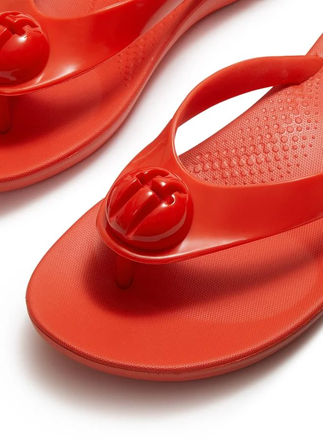 Fitflop iQUSHION GLOSSY-BUTTON FLIP-FLOPS