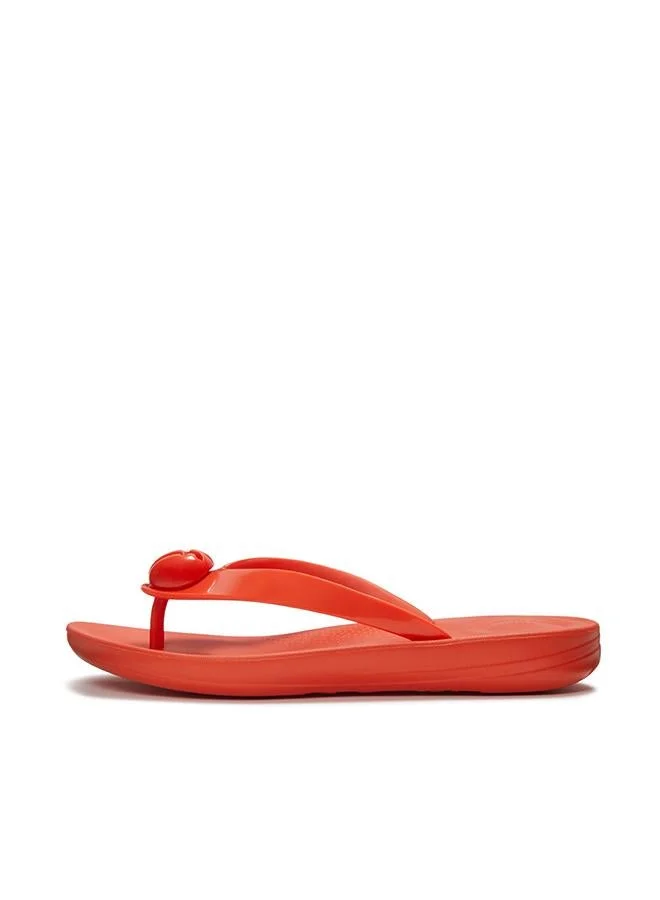 Fitflop  iQUSHION GLOSSY-BUTTON FLIP-FLOPS for Women | Best Price UAE