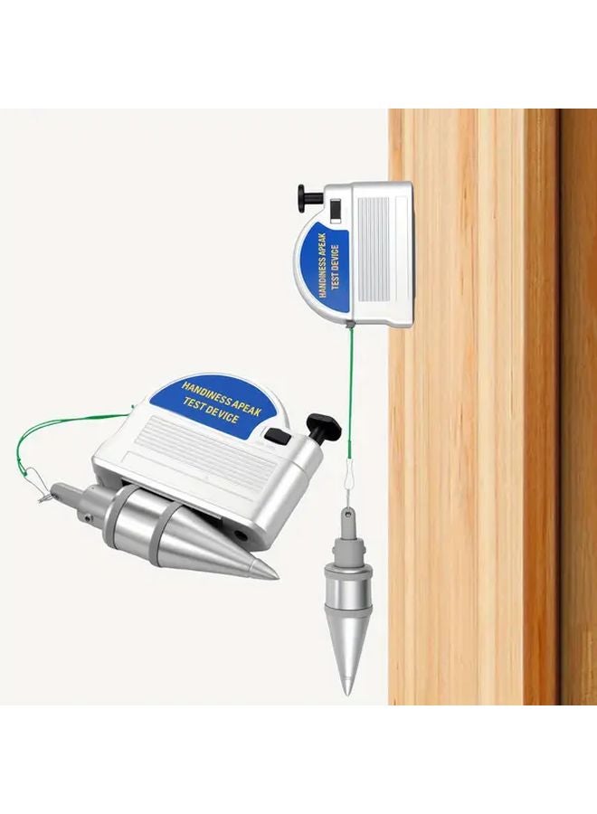 Blue Heavy Duty Retractable Plumb Bob With Auto Stretch Line And Precision Level - Image 3