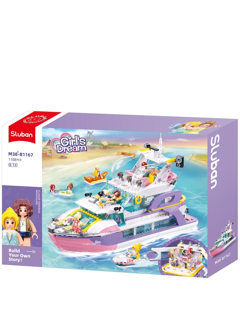Sluban Building Blocks -Yacht (1108pcs) - Image 1