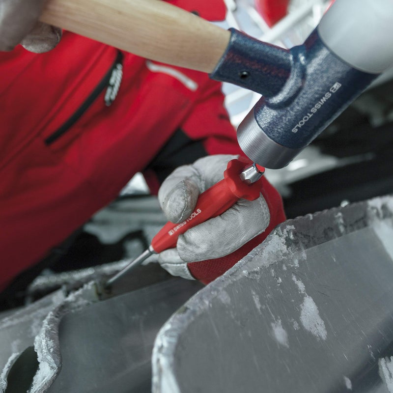 PB Swiss Tools 2-in-1 Engineer Dead Blow Hammer PB 304 | Swiss Made | Hammer for Powerful and Precise Blows without Recoil (Ã˜ 22mm) - Image 4