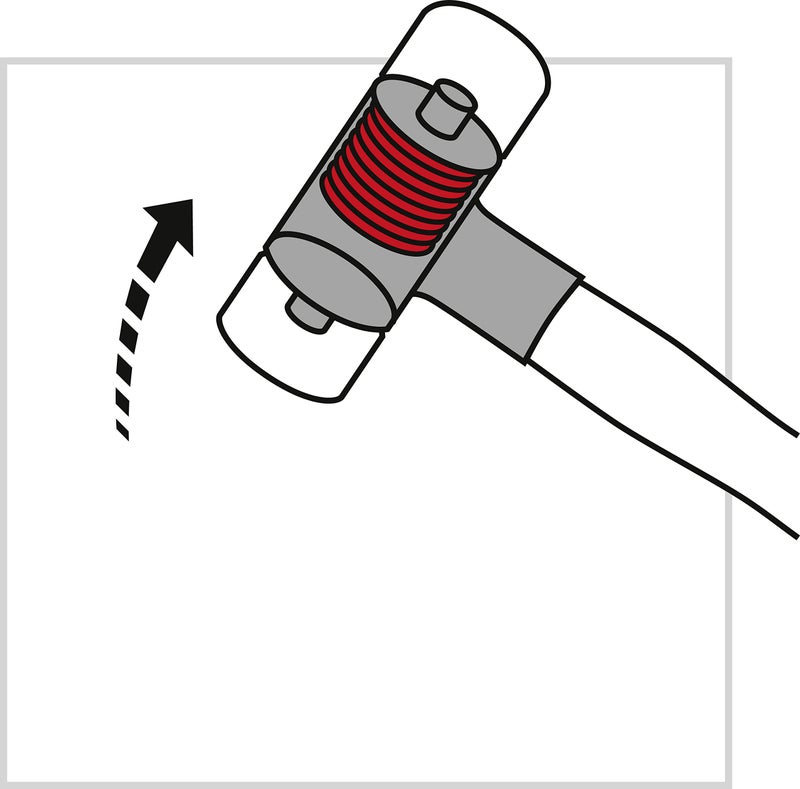 PB Swiss Tools 2-in-1 Engineer Dead Blow Hammer PB 304 | Swiss Made | Hammer for Powerful and Precise Blows without Recoil (Ã˜ 22mm) - Image 2