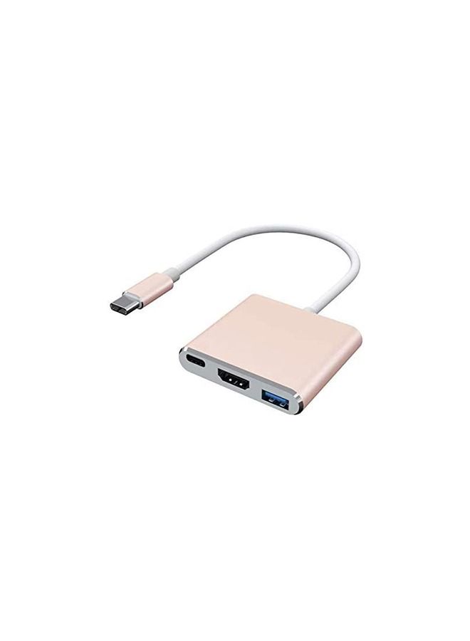 Umiwin محول 4K HDMI إلى Type-C باللون الذهبي - Image 1