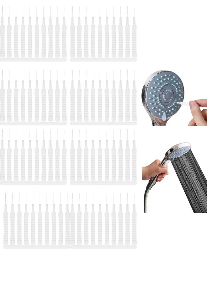 80 Pcs Shower Head Cleaner Tool, Shower Head Cleaning Brush Picks for Unclogging Small Hole, Functional Nozzle Unclogger for Shower Head with Storage Box for Household Bathroom - Image 1