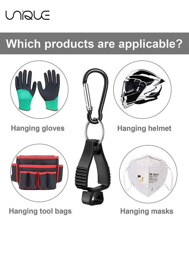 Unique 6 Pack Glove Clips for Work Glove Holders,Glove Belt Clip With Metal Carabiners,Easy to Wear Glove Clip, Tools, & Towel Holder, Ideal for Men Safety Construction Worker Guard Labor  - Image 5