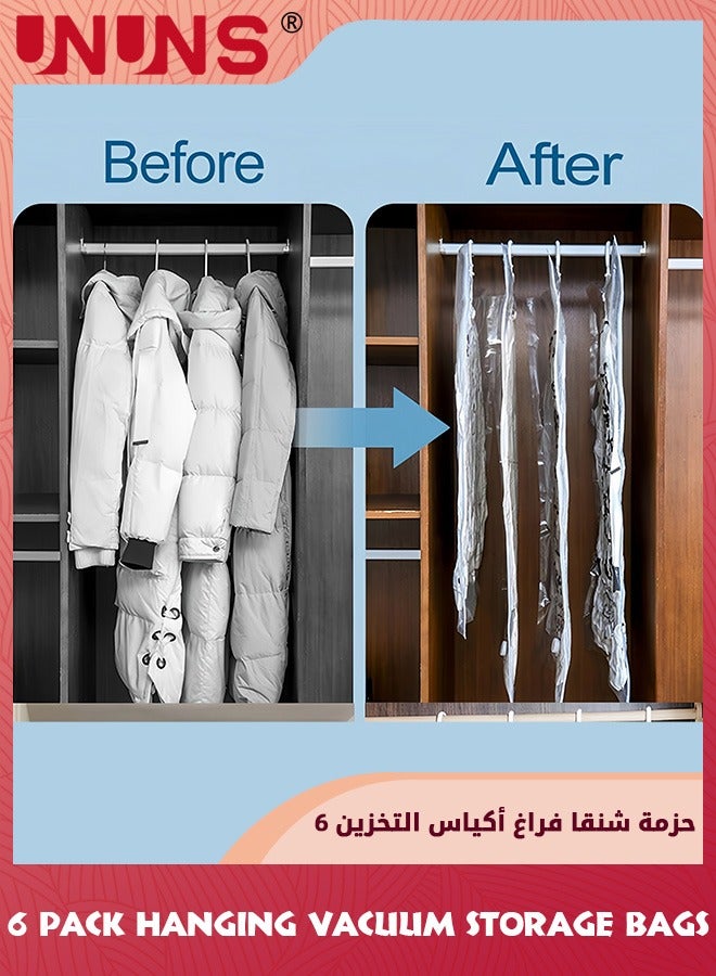 UNUNS Vacuum Storage Bags 6 Jumbo Pack,2 Different Sizes Vacuum Seal Bag With Free Hand Pump,Large Space Saver Compression Storage Bag For Clothes Comforters Blanket Pillows Bedding - Image 3