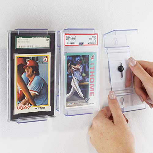 CollectorMount Card Mount 1 Pack for Graded PSA Trading and Sports Cards Shelf Stand or Wall Mount Display - Image 1