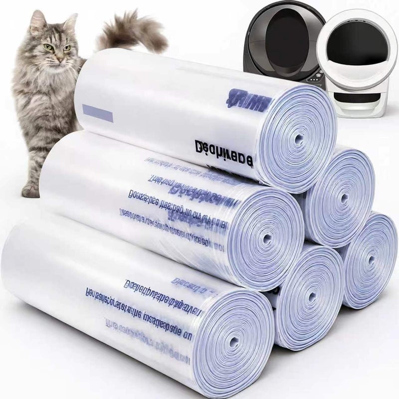 Loveishere 150 Pack Heavy Duty SelfCleaning Litter Box Liners Compatible with LitterRobot 34 Extra Thick Waste Drawer Liners 911 Gallons of Capacity Easy to Empty - Image 2