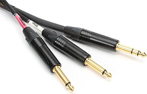 Mogami GOLD INSERT TS-06 Insert Cable, 1/4" Straight TRS Male Plug to Dual 1/4" Straight TS Male Plug Send/Receive Connectors, Gold Contacts, 6 Foot - Image 4
