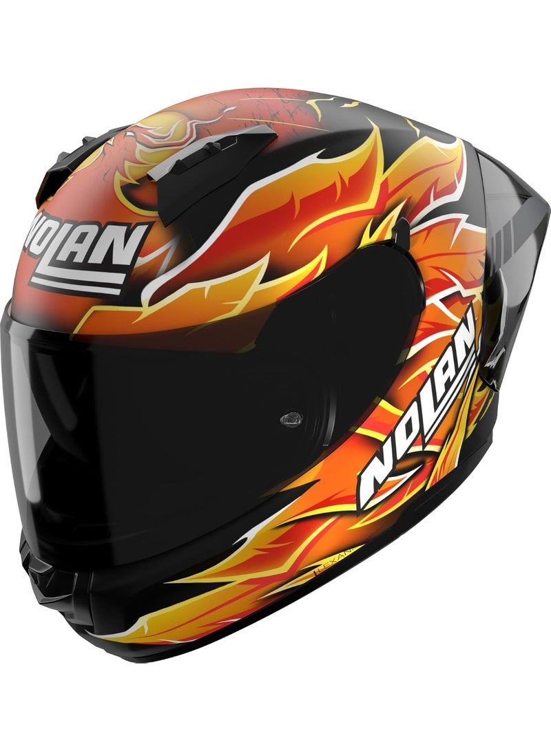 Nolan N60-6 SPORT REPLICA IANNONE CARBON/RED/ORANGE/YELLOW GLOSSY  Helmet - Image 1