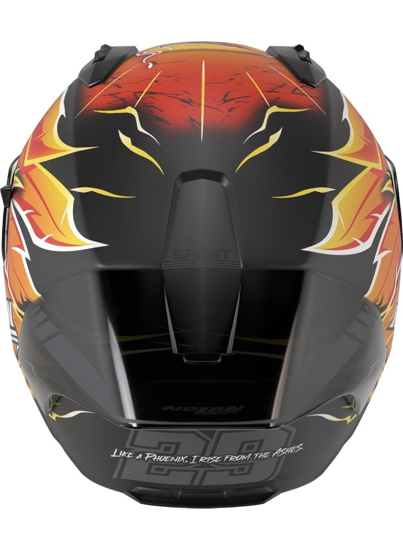 Nolan N60-6 SPORT REPLICA IANNONE CARBON/RED/ORANGE/YELLOW GLOSSY  Helmet - Image 2