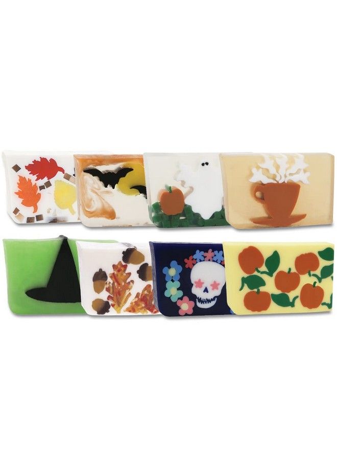 Primal Elements Fall/Halloween Theme Bundle Fun Spooky Glycerin Soap Halloween Decorations Moisturizing For Hands Face And Body Handmade Gift Cruelty And Paraben Free Soap 8 Pack - Image 2