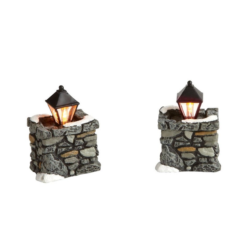 Department 56 Department 56 Accessories for Villages Limestone Lamps 189 Inch Gray 