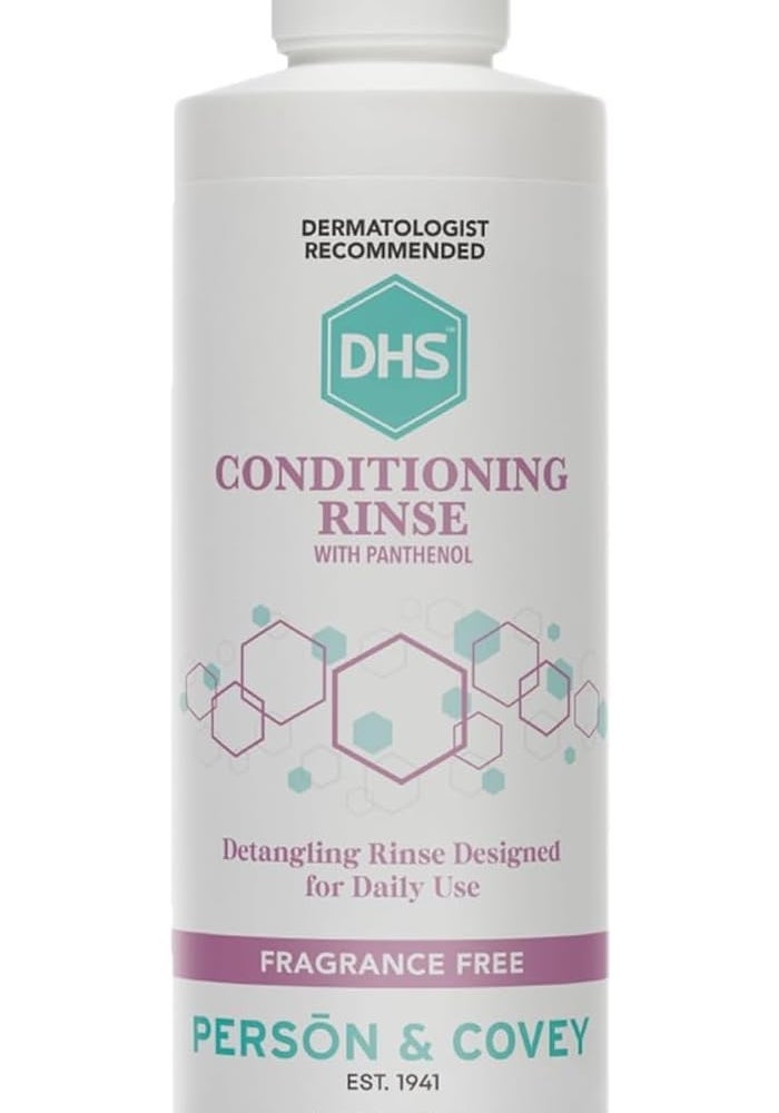 DHS Conditioning Rinse with Panthenol, 8 oz - Fragrance Free Detangling Rinse for Daily Use - Image 1