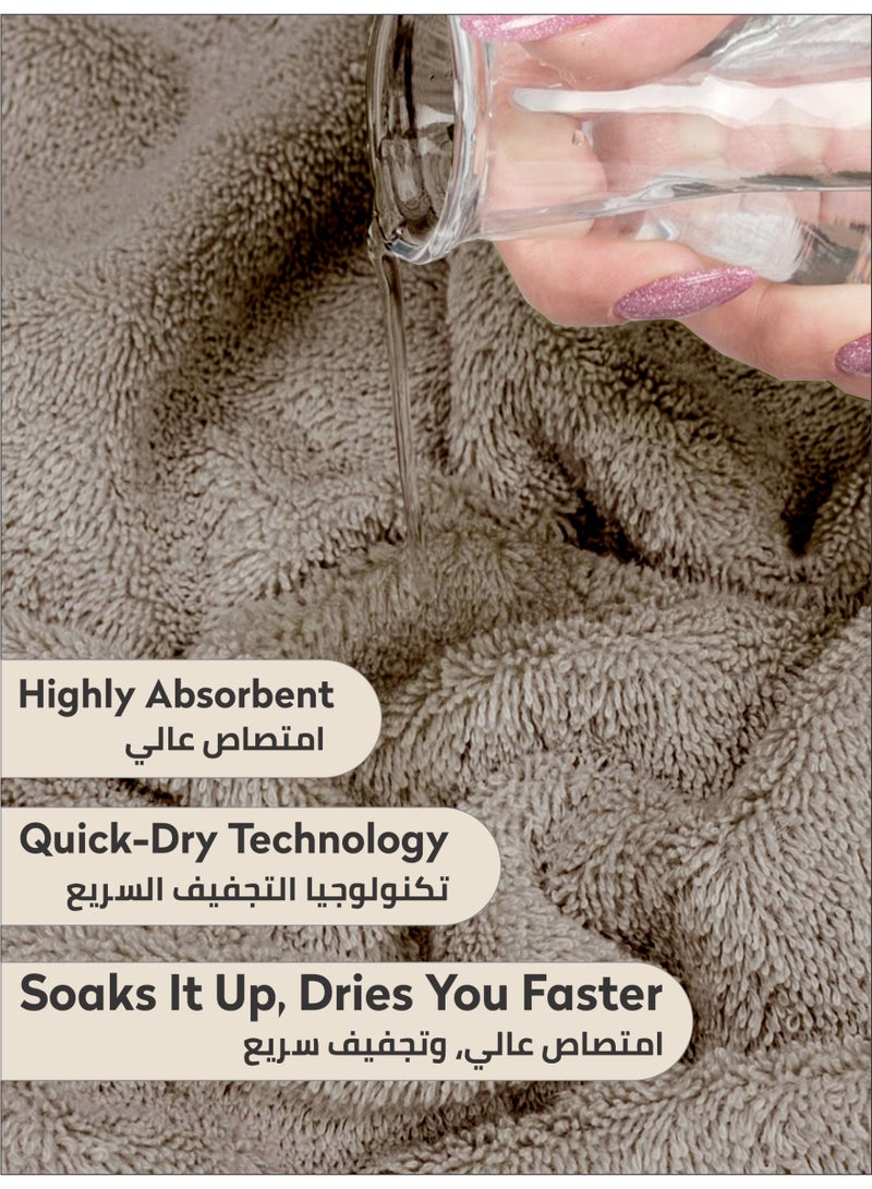 Donetella Premium 100 % Combed Cotton 4-Pcs Hand Towel Set (50 X 90 CM) 600 GSM Super Soft Hand Towel, Highly Absorbent, Quick Dry,Best Towel for Bathroom, Spa And Hotel. - Image 4