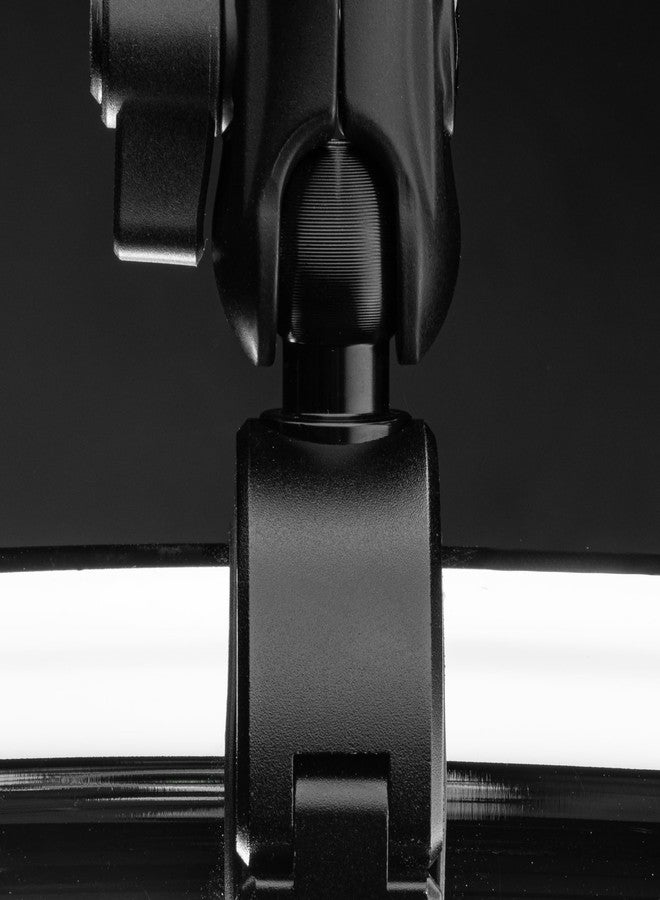 Tackform 20 Series BC1 Bar Clamp with 20mm Aluminum Ball | Billet Aluminum Clamp with Rubber Insert for 1-1/8" and 1-1/4" Bars ONLY | Black - Image 4